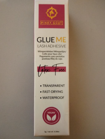 Pinky Goat – Eyelash Advesive, Clear, Quick-Drying, Waterproof, Vegan