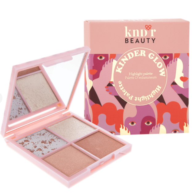 Palette of highlighters Kndr Beauty Kinder Glow Highlighting Palette 4 x 2.5 m