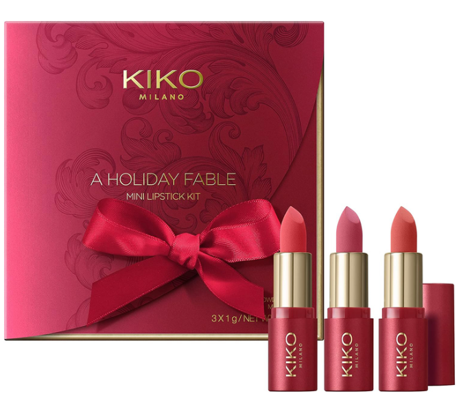 Set of Kiko Milano A Holiday Fable Mini Lipstick 3 pcs (8025272982344)