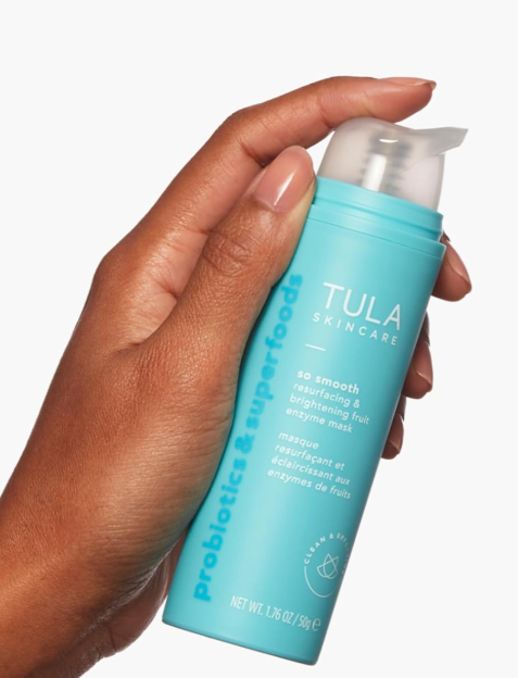 TULA Skin Care So Smooth Resurfacing & Brightening Fruit Enzyme Mask | Face Mask to Smooth and Brighten Skin, Evens the Look of Skin Tone | 1.76 oz.