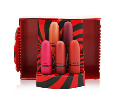 Mistletoe Matte Powder Kiss Lipstick Set (5x Lipstick) (Limited Edition)