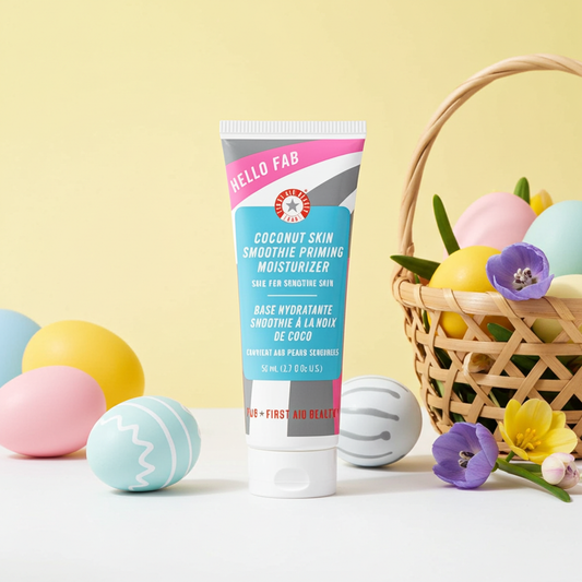 First Aid Beauty Hello FAB Coconut Skin Smoothie Priming Moisturizer, 2-in-1 Moisturizer and Makeup Primer  1.7 Oz.